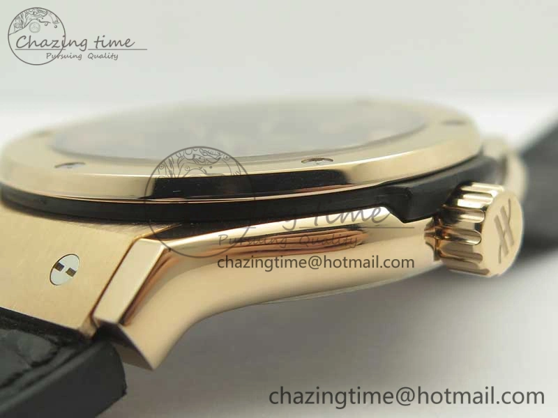 Trendy Fusion 42mm RG F16 Factory 1:1 Best Edition Black Dial On Gummy Strap A 6877