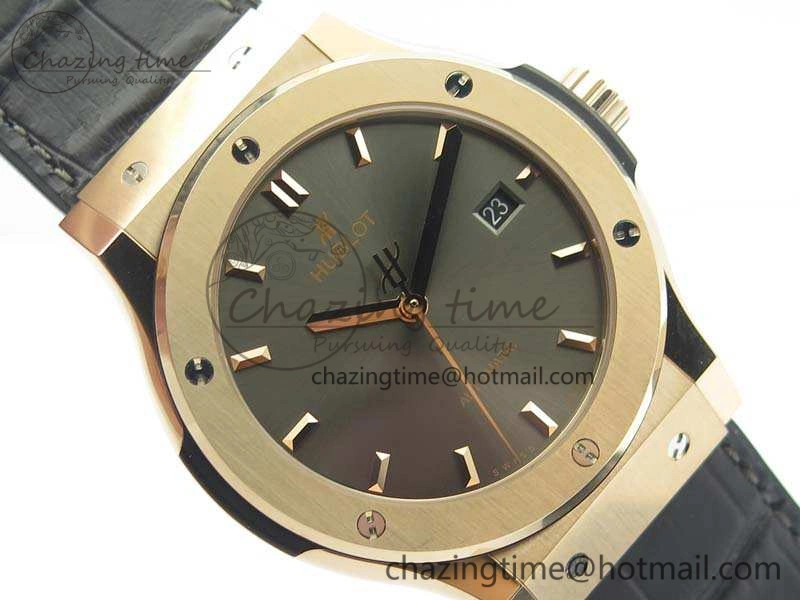 Supportive Fusion 42mm RG JJF 1:1 Best Edition Gray Dial On Gummy Strap A 6949