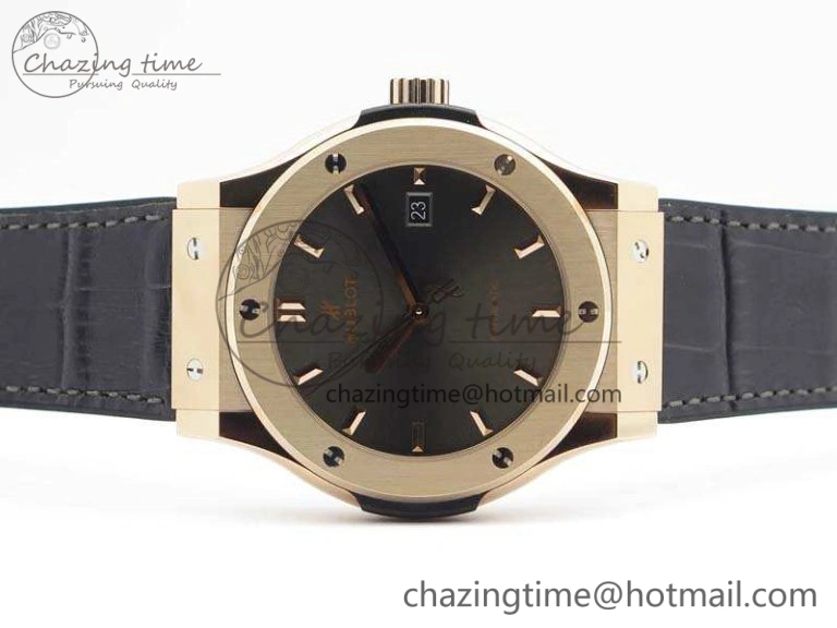 Supportive Fusion 42mm RG JJF 1:1 Best Edition Gray Dial On Gummy Strap A 6949