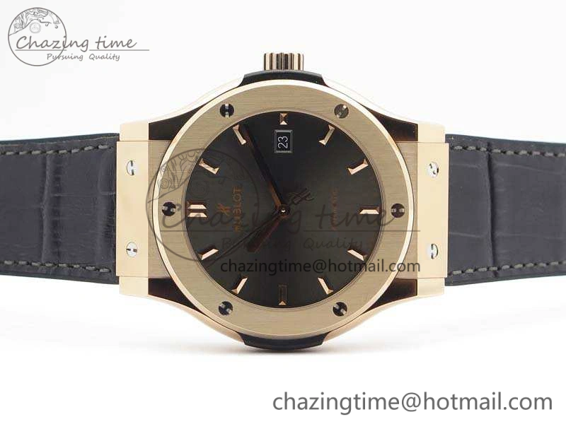 Supportive Fusion 42mm RG JJF 1:1 Best Edition Gray Dial On Gummy Strap A 6949