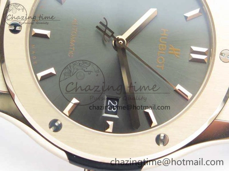 Supportive Fusion 42mm RG JJF 1:1 Best Edition Gray Dial On Gummy Strap A 6949