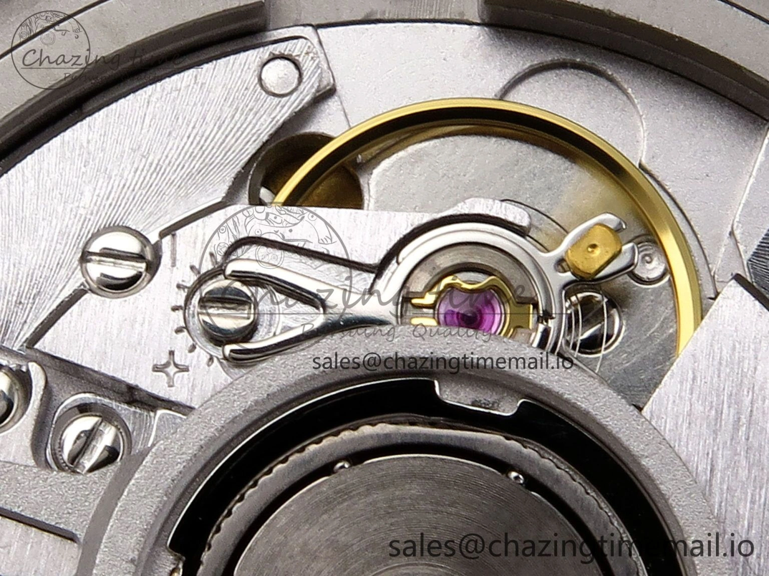 Bright Fusion 42mm RG JJF 1:1 Best Edition Gray Dial on Black Gummy Leather Strap 6699