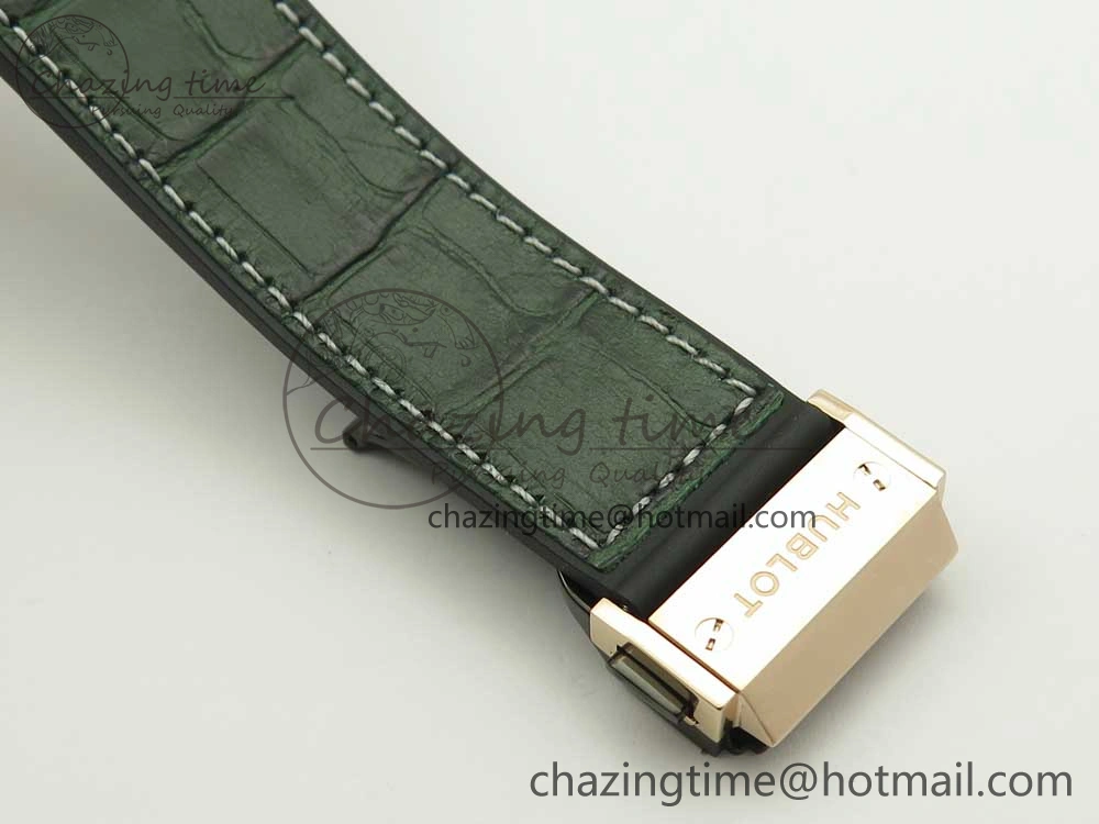 OdorResistant Fusion 42mm RG JJF 1:1 Best Edition Green Dial on Green Gummy Strap A 6852
