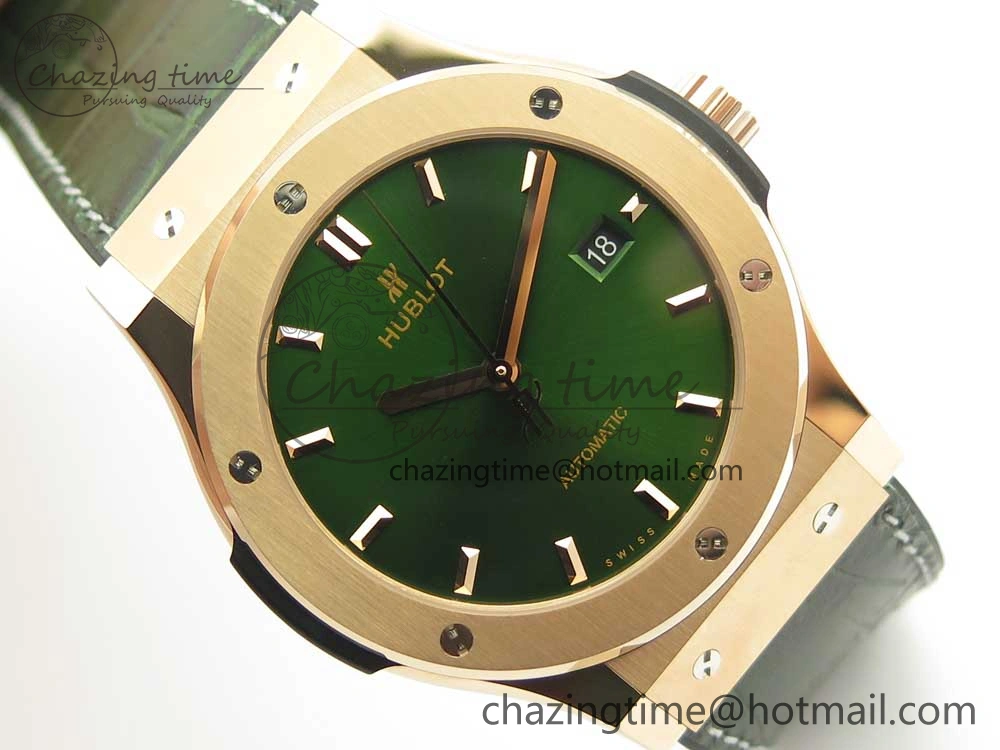OdorResistant Fusion 42mm RG JJF 1:1 Best Edition Green Dial on Green Gummy Strap A 6852