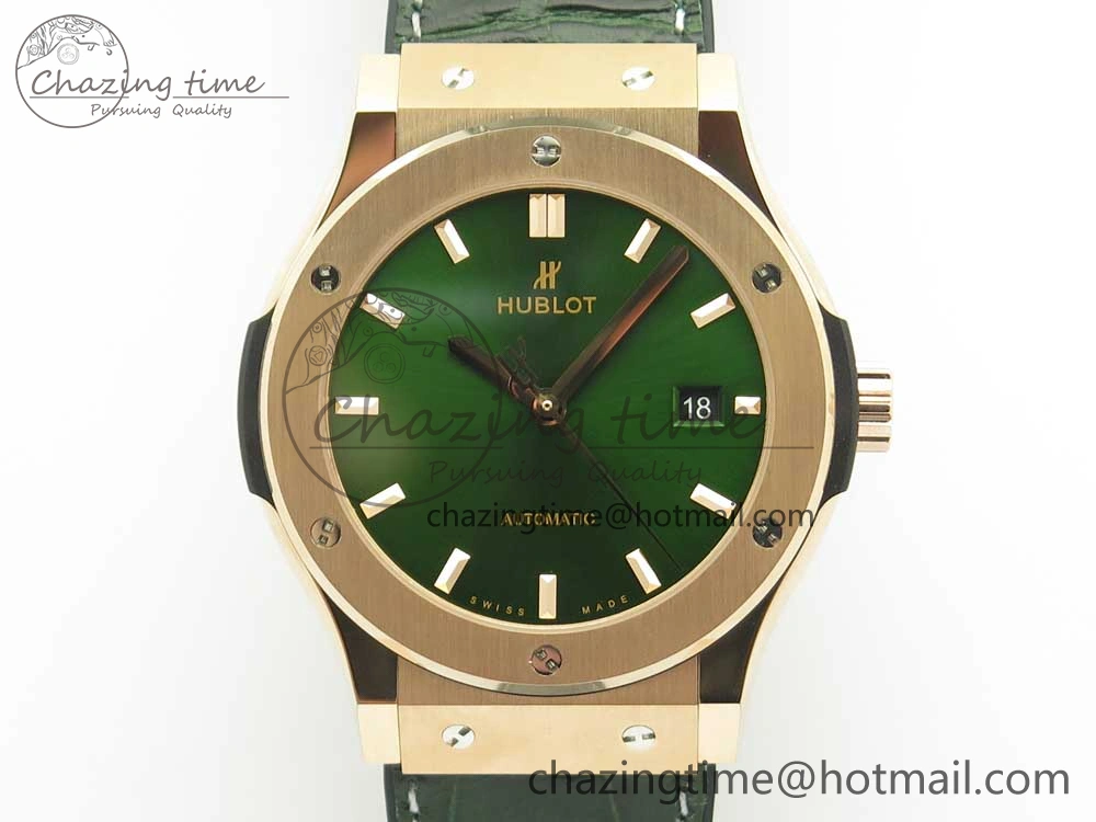 OdorResistant Fusion 42mm RG JJF 1:1 Best Edition Green Dial on Green Gummy Strap A 6852