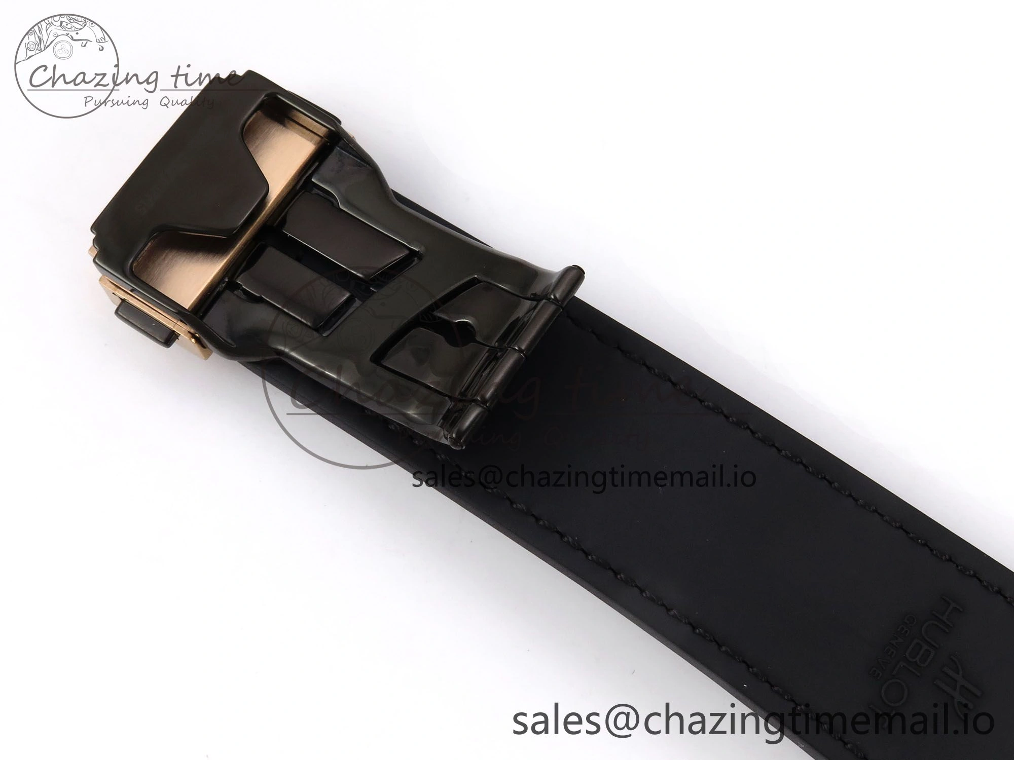 SmartChoice Fusion 42mm RG JJF 1:1 Best Edition White Dial on Black Gummy Leather Strap 6701
