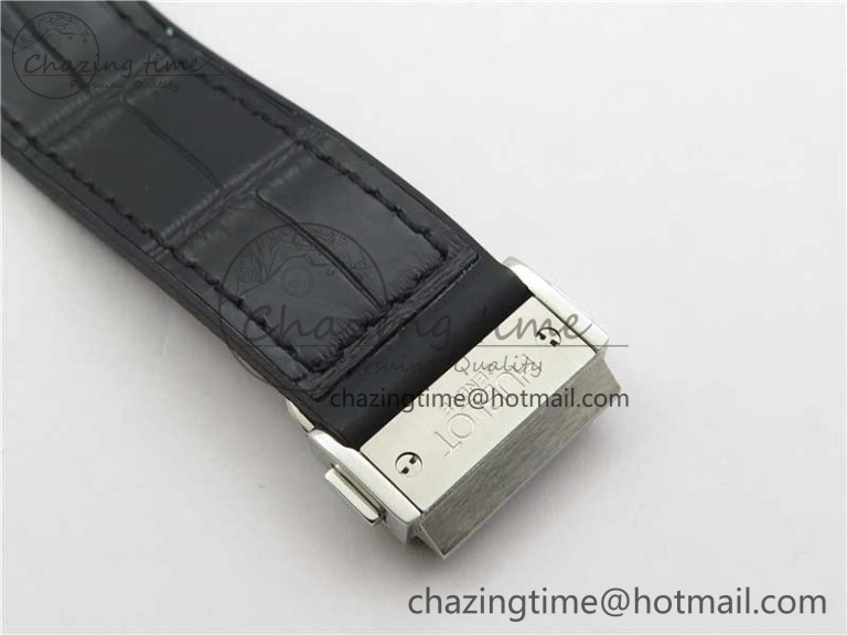 Fusion 42mm SS B50 Black Dial On Black Gummy Strap A FlexibleFit 6816