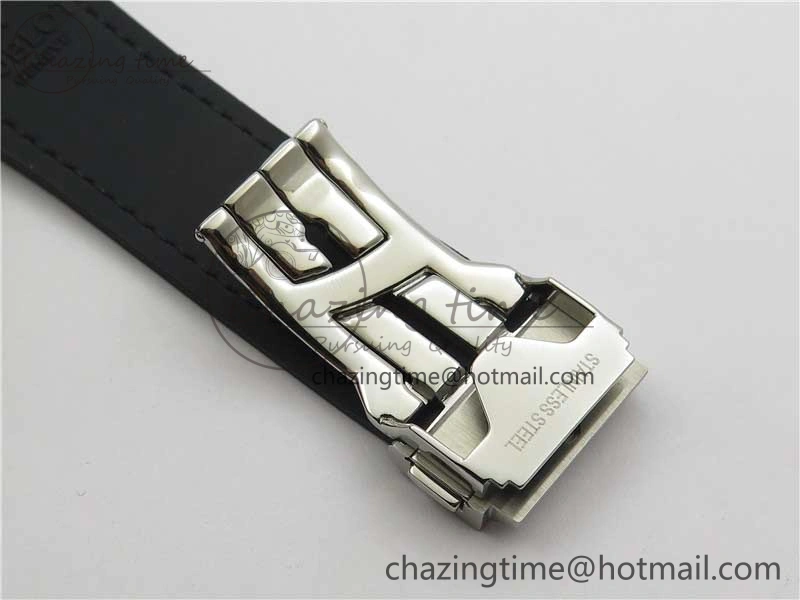 Fusion 42mm SS B50 Black Dial On Black Gummy Strap A FlexibleFit 6816