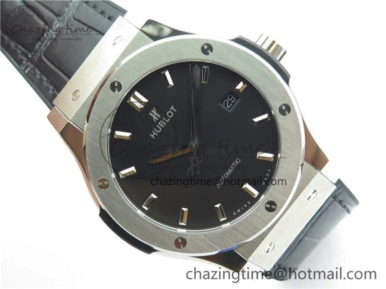 Fusion 42mm SS B50 Black Dial On Black Gummy Strap A FlexibleFit 6816