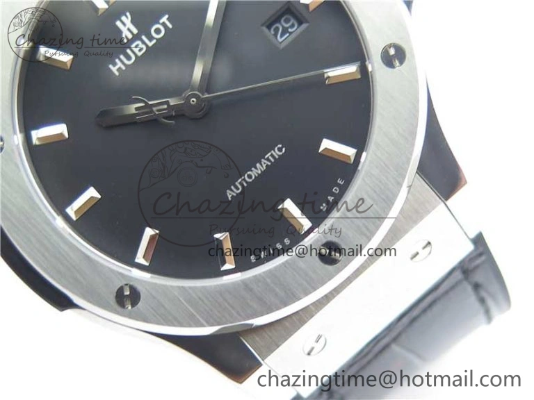 Fusion 42mm SS B50 Black Dial On Black Gummy Strap A FlexibleFit 6816