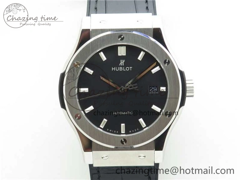 Fusion 42mm SS B50 Black Dial On Black Gummy Strap A FlexibleFit 6816