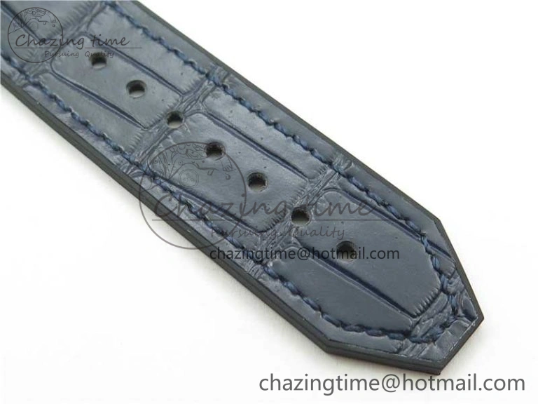 Attractive Fusion 42mm SS B50 Blue Dial On Blue Gummy Strap A 6814