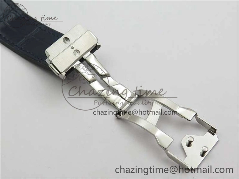 Attractive Fusion 42mm SS B50 Blue Dial On Blue Gummy Strap A 6814