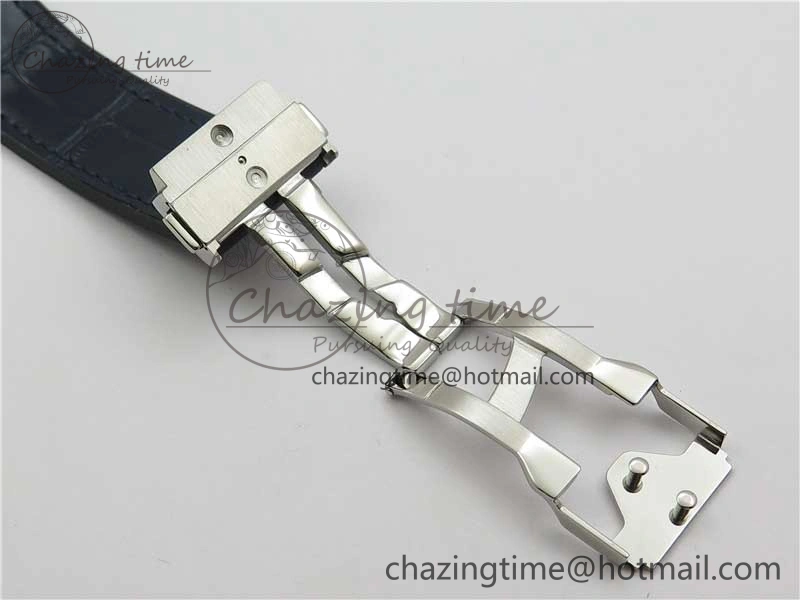Attractive Fusion 42mm SS B50 Blue Dial On Blue Gummy Strap A 6814