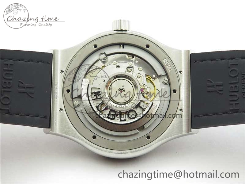 Attractive Fusion 42mm SS B50 Blue Dial On Blue Gummy Strap A 6814
