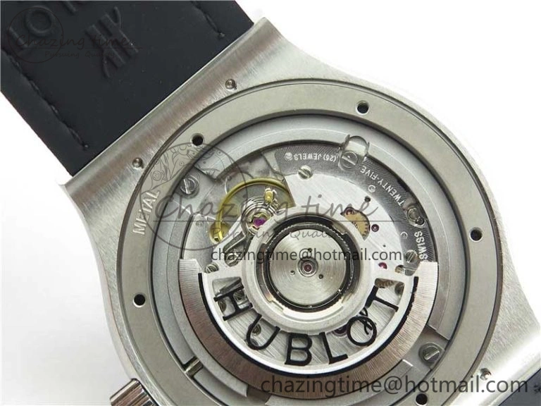 Attractive Fusion 42mm SS B50 Blue Dial On Blue Gummy Strap A 6814