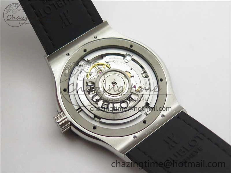 Attractive Fusion 42mm SS B50 Blue Dial On Blue Gummy Strap A 6814