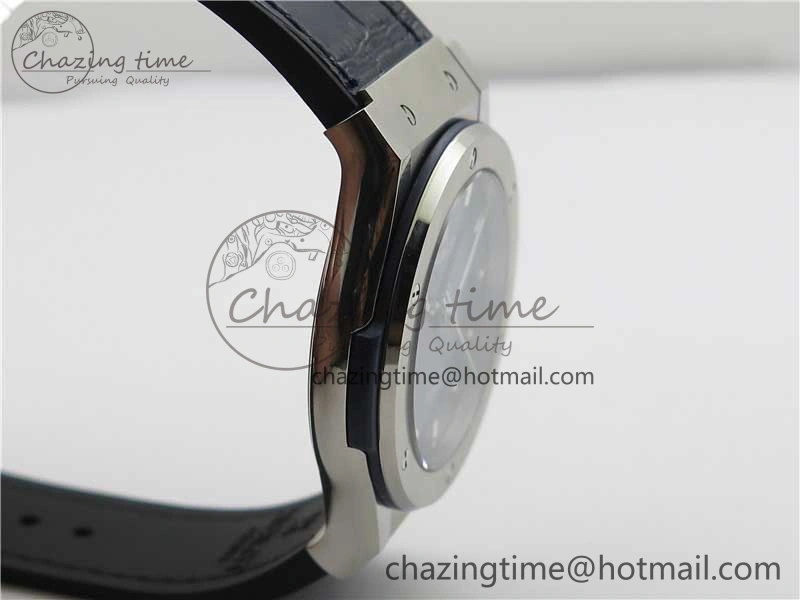 Attractive Fusion 42mm SS B50 Blue Dial On Blue Gummy Strap A 6814