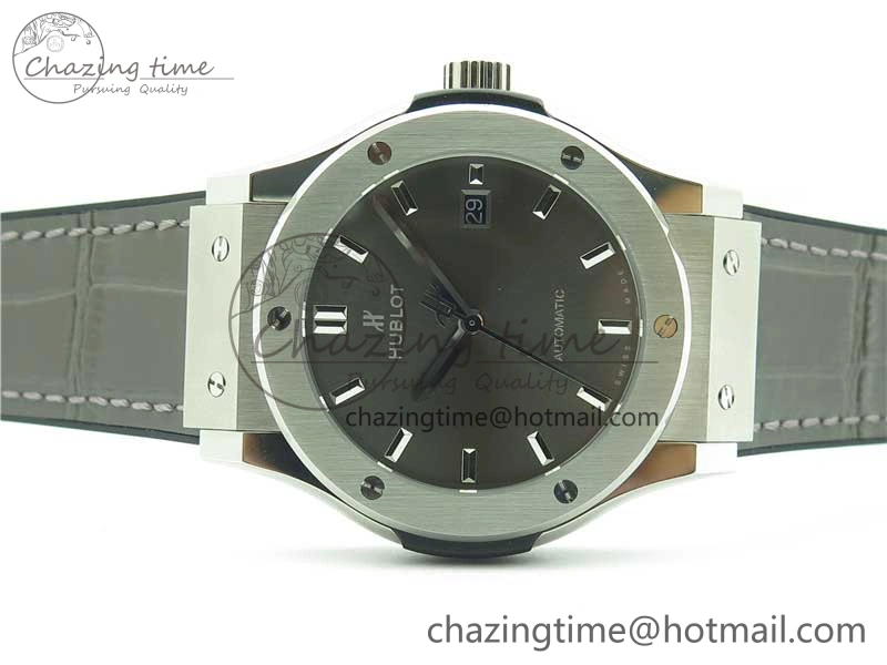 Fusion 42mm SS B50 Gray Dial On Gray Gummy Strap A QuickDry 6815