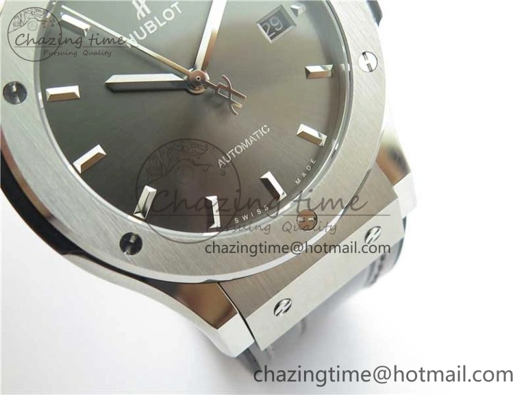 Fusion 42mm SS B50 Gray Dial On Gray Gummy Strap A QuickDry 6815