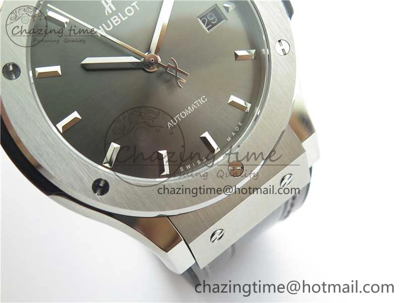 Fusion 42mm SS B50 Gray Dial On Gray Gummy Strap A QuickDry 6815