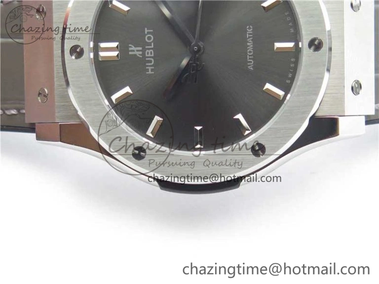 Fusion 42mm SS B50 Gray Dial On Gray Gummy Strap A QuickDry 6815