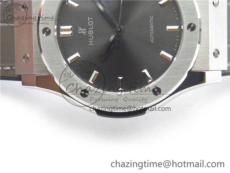 Fusion 42mm SS B50 Gray Dial On Gray Gummy Strap A QuickDry 6815