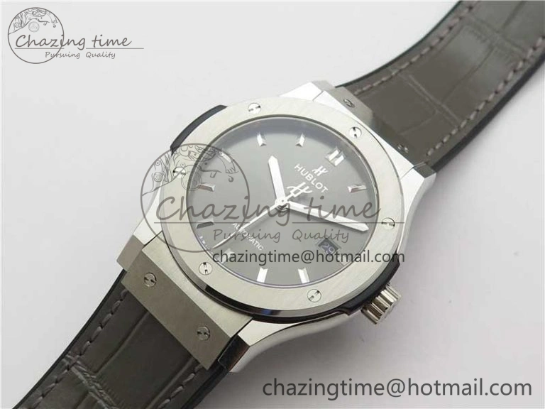 Fusion 42mm SS B50 Gray Dial On Gray Gummy Strap A QuickDry 6815