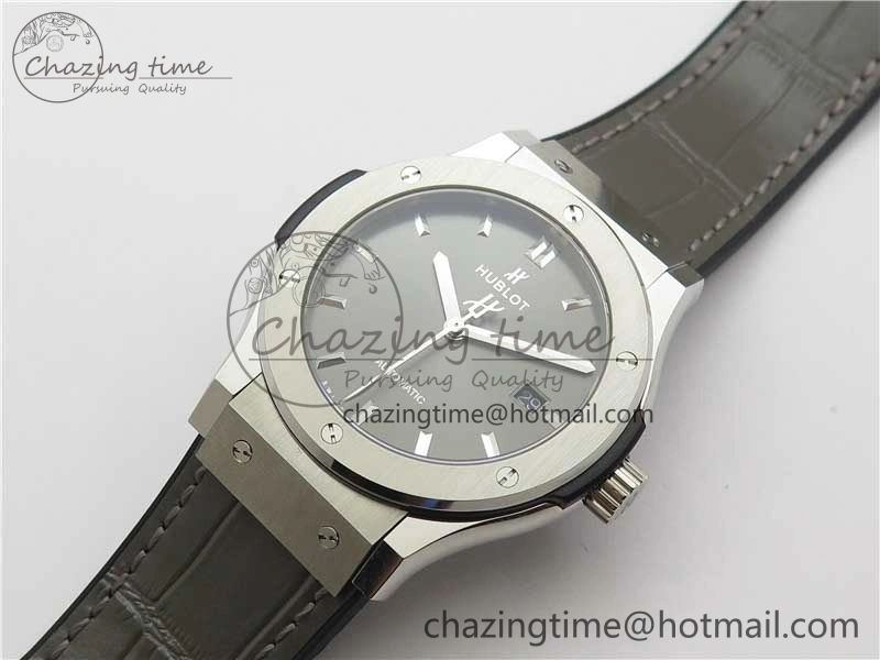Fusion 42mm SS B50 Gray Dial On Gray Gummy Strap A QuickDry 6815