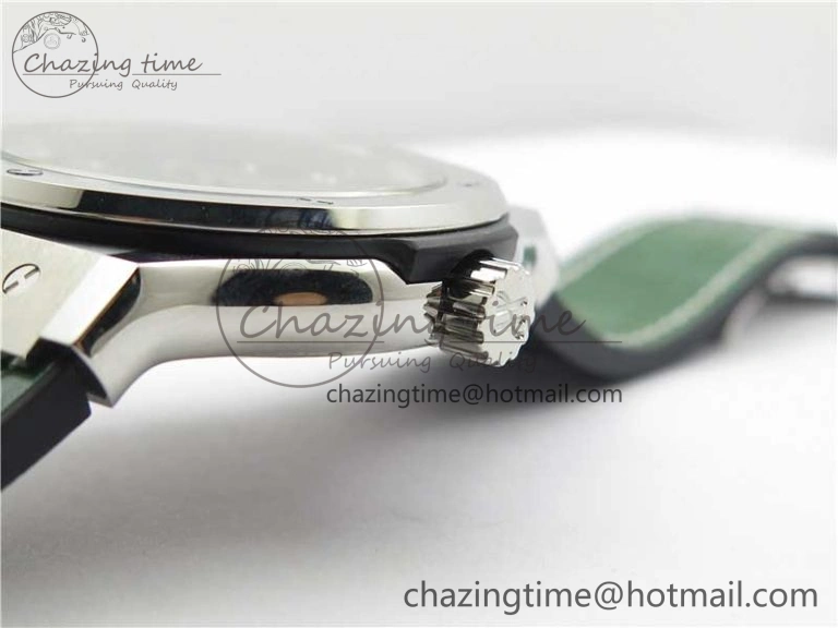 Fusion 42mm SS B50 Green Dial On Green Gummy Strap A NewStyle 6813
