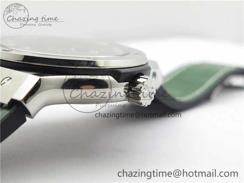 Fusion 42mm SS B50 Green Dial On Green Gummy Strap A NewStyle 6813