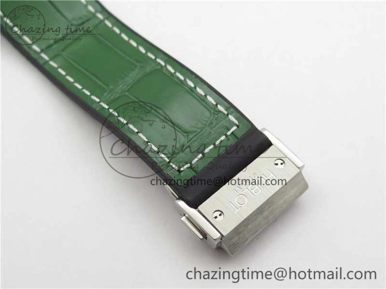 Fusion 42mm SS B50 Green Dial On Green Gummy Strap A NewStyle 6813