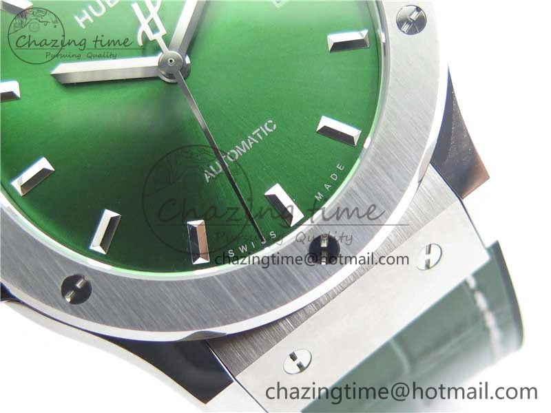 Fusion 42mm SS B50 Green Dial On Green Gummy Strap A NewStyle 6813