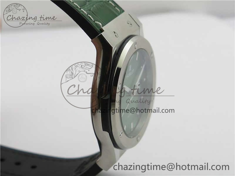 Fusion 42mm SS B50 Green Dial On Green Gummy Strap A NewStyle 6813
