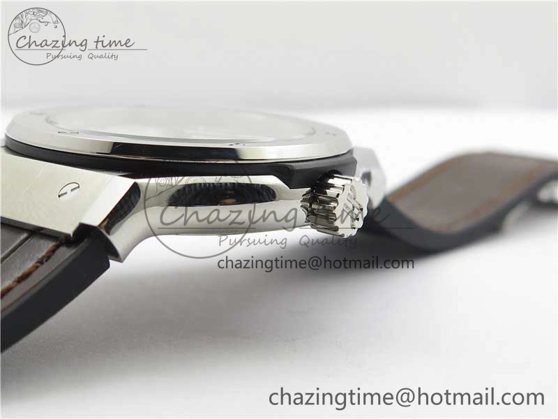 Fusion 42mm SS B50 White Dial On Brown Gummy Strap A Timeless 6809