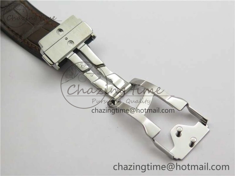 Fusion 42mm SS B50 White Dial On Brown Gummy Strap A Timeless 6809