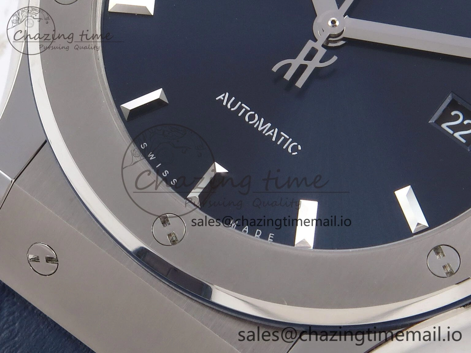 Casual Fusion 42mm SS JJF 1:1 Best Edition Blue Dial on Blue Gummy Leather Strap 6705