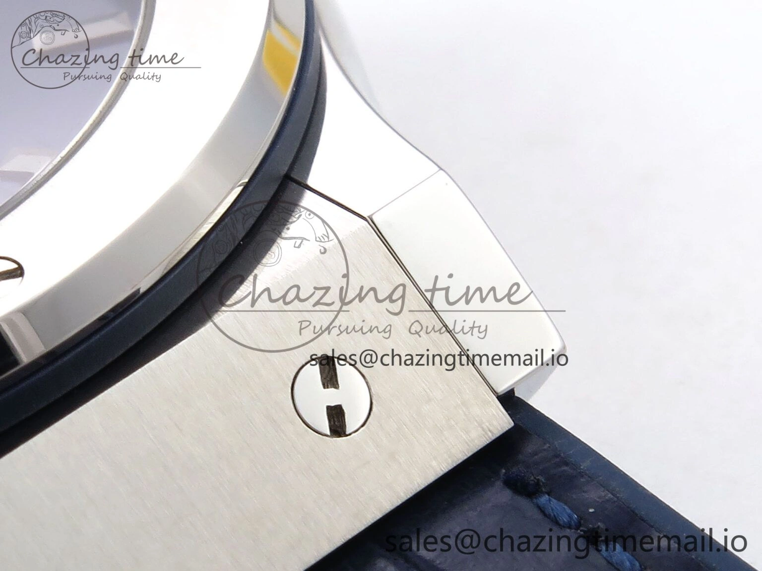 Casual Fusion 42mm SS JJF 1:1 Best Edition Blue Dial on Blue Gummy Leather Strap 6705