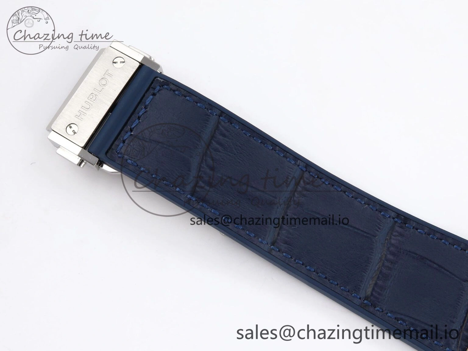 Casual Fusion 42mm SS JJF 1:1 Best Edition Blue Dial on Blue Gummy Leather Strap 6705
