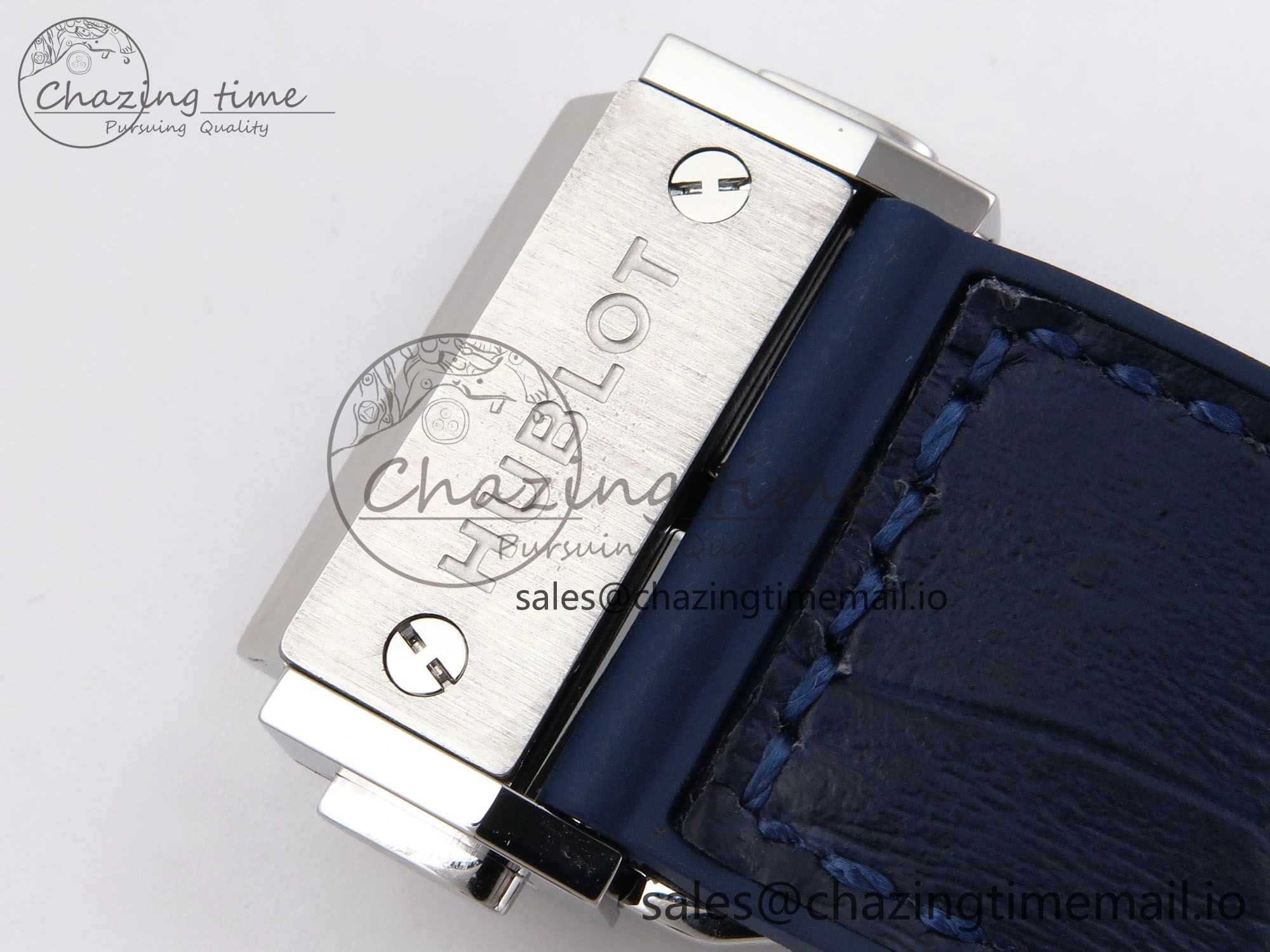 Casual Fusion 42mm SS JJF 1:1 Best Edition Blue Dial on Blue Gummy Leather Strap 6705