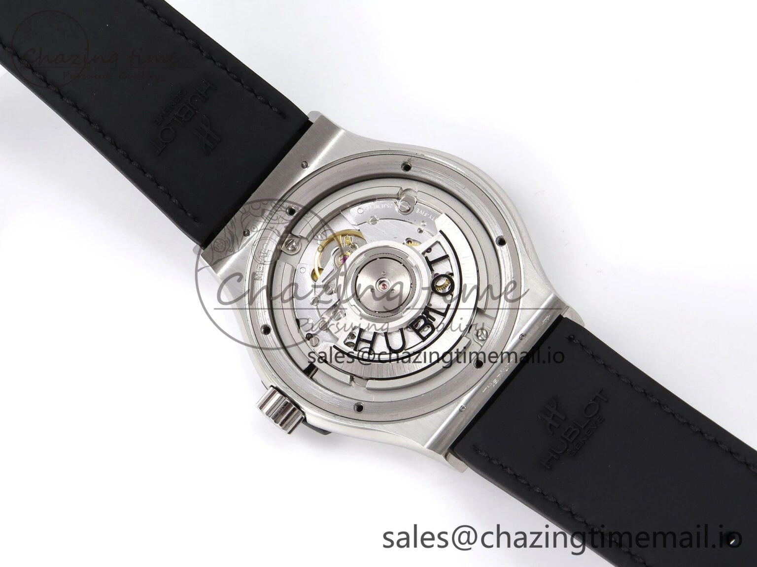 Fusion 42mm SS JJF 1:1 Best Edition Gray Dial on Black Gummy Leather Strap Timeless 6704