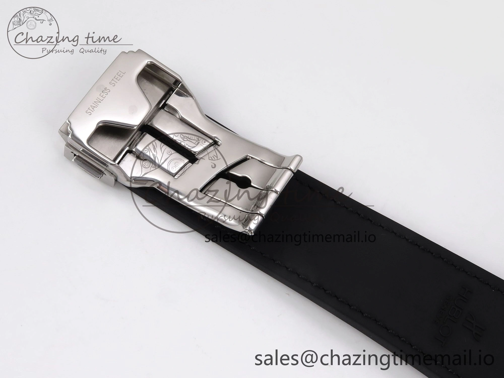 Fusion 42mm SS JJF 1:1 Best Edition Gray Dial on Black Gummy Leather Strap Timeless 6704