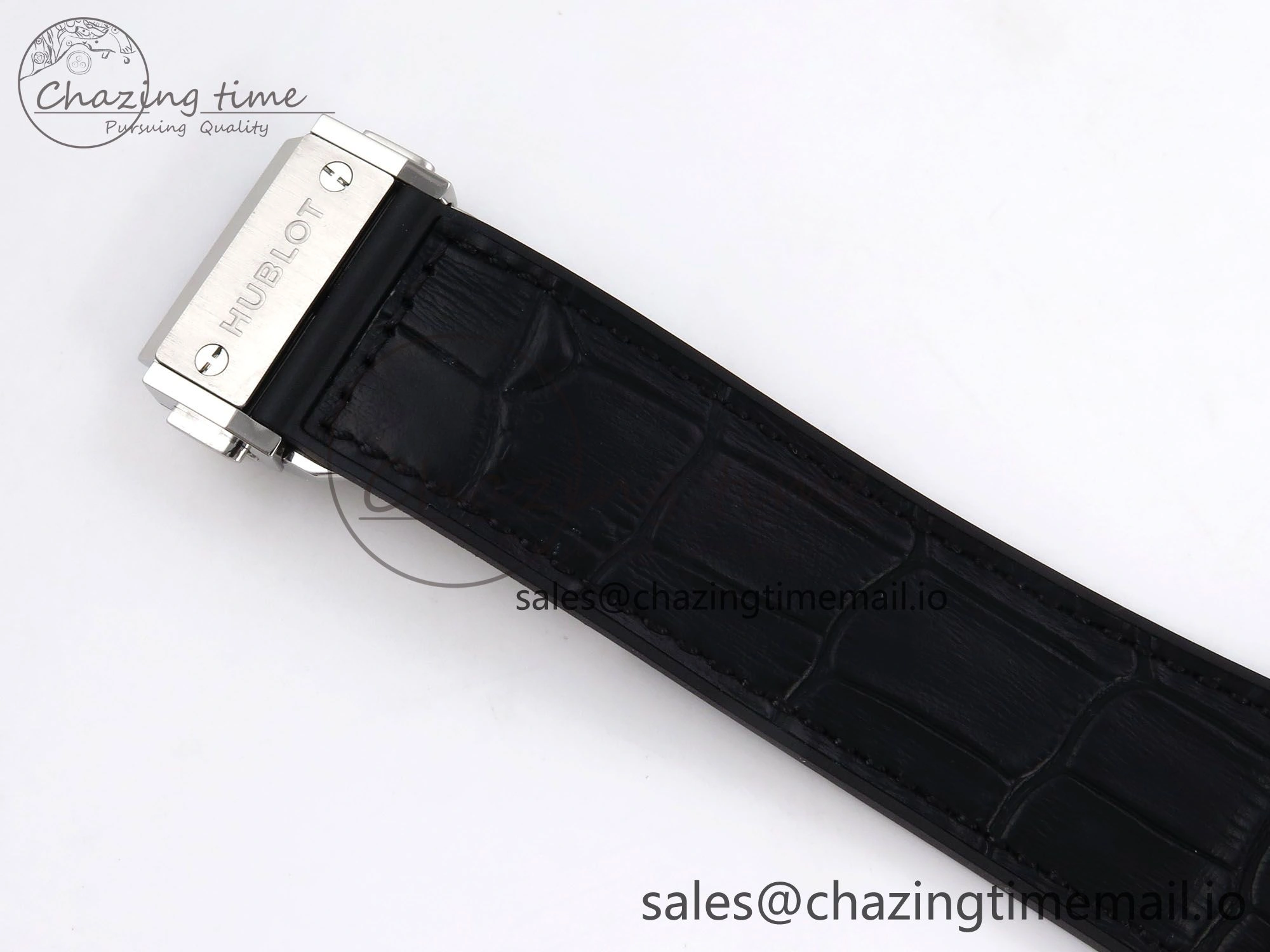 Fusion 42mm SS JJF 1:1 Best Edition White Dial on Black Gummy Leather Strap UrbanChic 6707