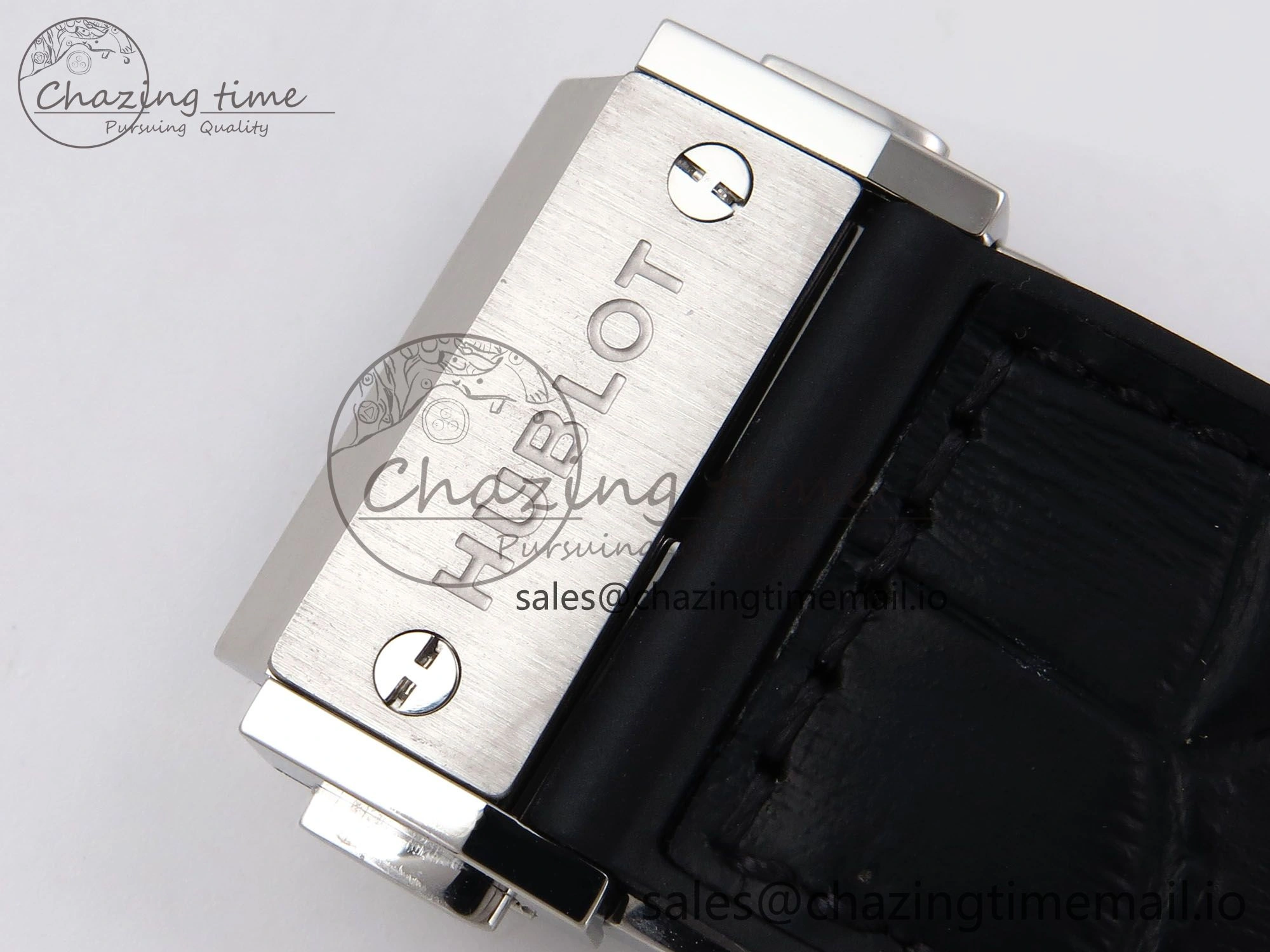 Fusion 42mm SS JJF 1:1 Best Edition White Dial on Black Gummy Leather Strap UrbanChic 6707