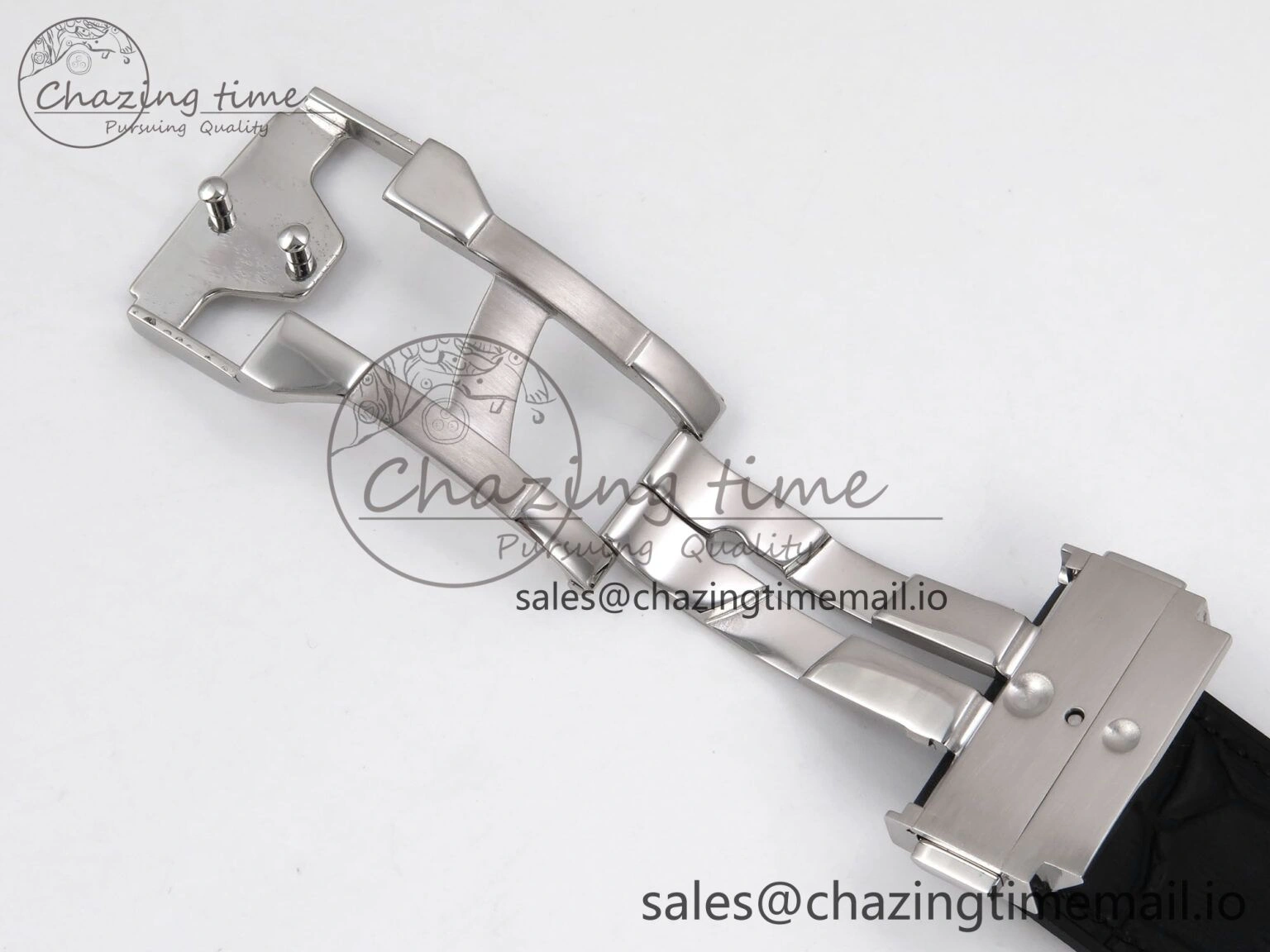 Fusion 42mm SS JJF 1:1 Best Edition White Dial on Black Gummy Leather Strap UrbanChic 6707