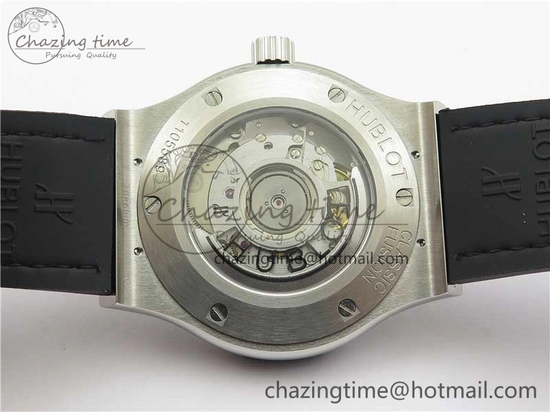 Fusion 42mm SS Paved Diamonds Bezel B50F Blue Dial On Gummy Strap A Durable 6787