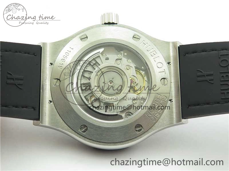 Fusion 42mm SS Paved Diamonds Case Bezel B50F Gray Dial On Gummy Strap A Stylish 6786