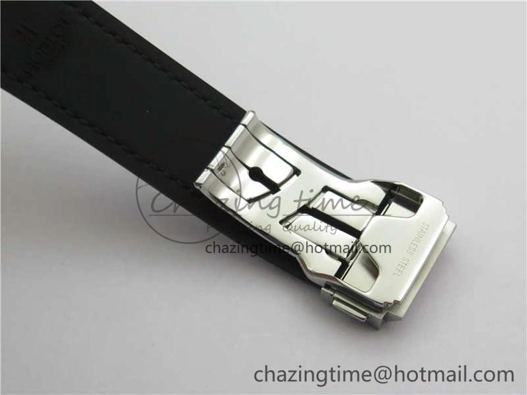 Popular Fusion 42mm SS WWF 1:1 Best Edition Blue Dial On Gummy Strap Asian HB 6790