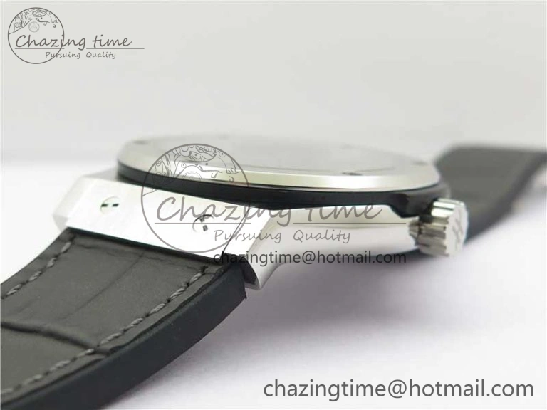 Fusion 42mm SS WWF 1:1 Best Edition Gray Dial On Gummy Strap Asian HB Practical 6791
