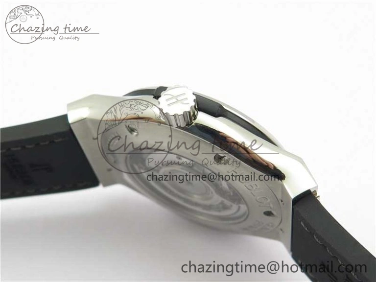 Fusion 42mm SS WWF 1:1 Best Edition Gray Dial On Gummy Strap Asian HB Practical 6791
